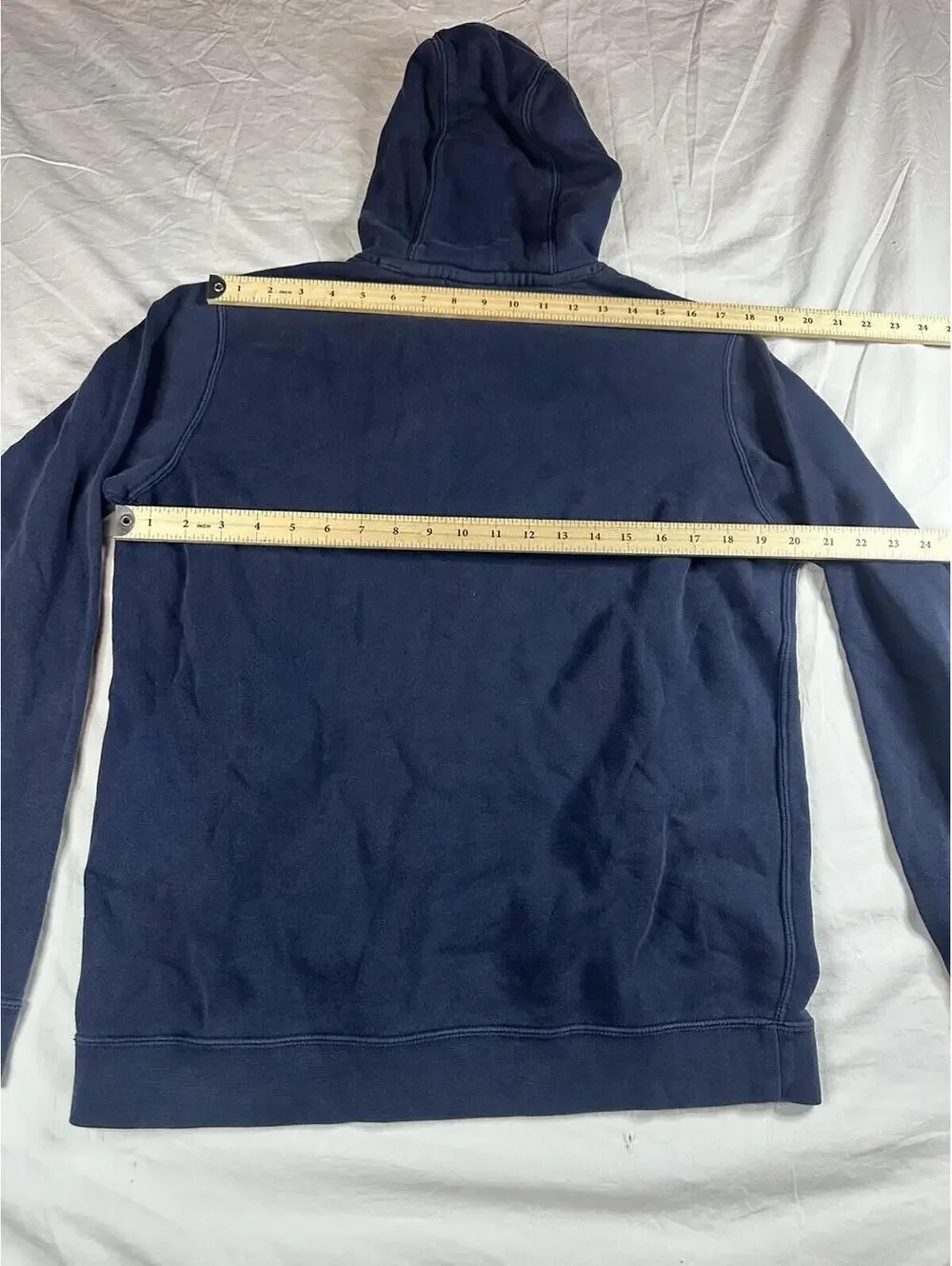 🔥👟 Nike Navy Blue Pullover Hoodie Swoosh Logo Sweatshirt M 🔥👟